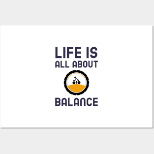 Life Is All About Balance - Cycling Posters and Art